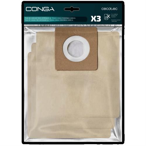 SACO PARA ASPIRADOR CONGAPOWERBAG 4000XL 60939( 3 - Castanho - Sacos para aspirador Conga PowerBag 4000 XL )