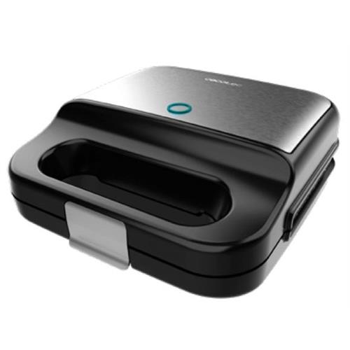 SANDUICHEIRA CECOTEC ROCK N TOAST 4IN1 ( 1000 W - Inox - Revestimento ecológico e seguro já que está... )