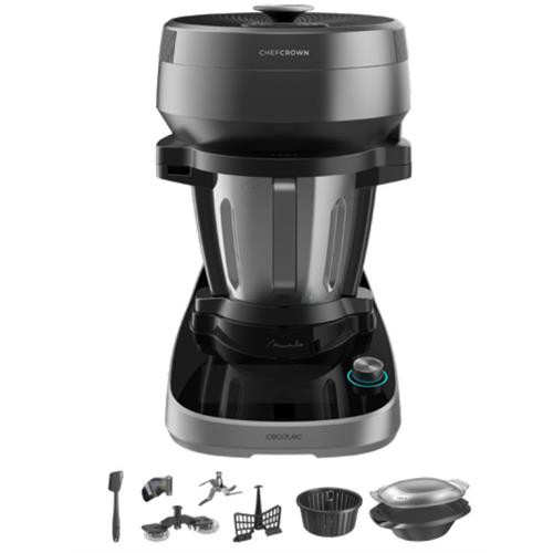 ROBOT DE COZINHA CECOTEC MAMBO COOKING VICTORY ( 1600 W - Inox _ Preto - Cozedura automática com dispensador... )