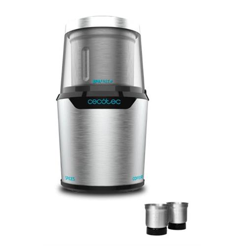 MOINHO DE CAFÉ CECOTEC TITANMILL 300 DUOCLEAN( 300 W - 90 gr - Inox )