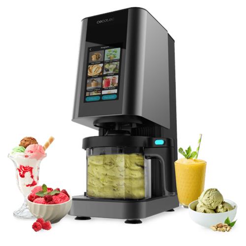 MAQUINA GELADOS CECOTEC GELATEC1800TOUCH ( 700 W - Preto - Painel frontal com tela sensível ao toque T... )