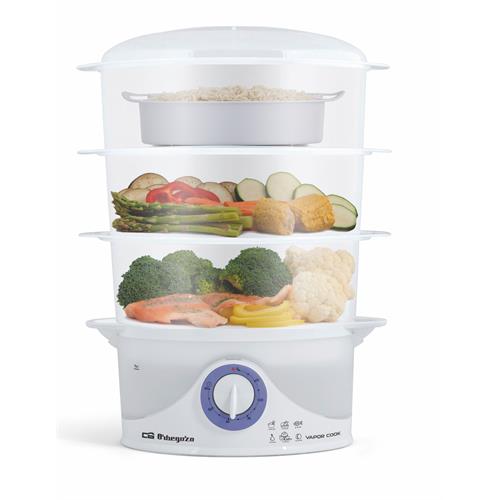 MÁQUINA COZINHAR a VAPOR ORBEGOZO CO4015( 800 W - 9 L - Branco )