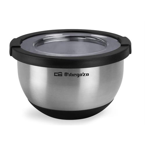 TAÇA MISTURADORA ORBEGOZO BOA3000 ( 3 Litros - Aço inoxidável - Adequado para saladas, misturar... )