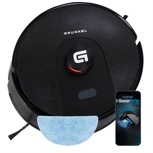ASPIRADOR ROBOT GRUNKEL I-DANCERTURBOLASER( 45 W - 5000 Pa - Sujidade (250 ml) + água (300 ml) )