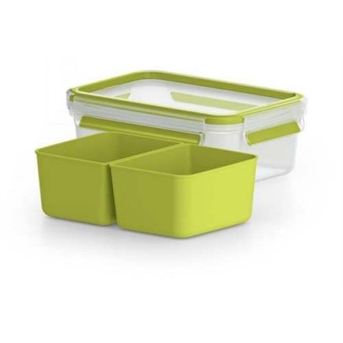 CAIXA PARA SNACK TEFAL K3100512 ( 1 Litros - Verde - Sistema de abertura _ fecho: Clip&Close ... )