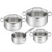 TREM DE COZINHA TEFAL G719S735 ( Aço inoxidável - Caçarola 16 cm - Tacho 16 cm + tampa de vi... )