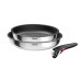 SET 2 FRIGIDEIRAS + 1 PEGA TEFAL L8813S75 ( Interior antiaderente Titanium - Inox - Composto por: 2 fr... )
