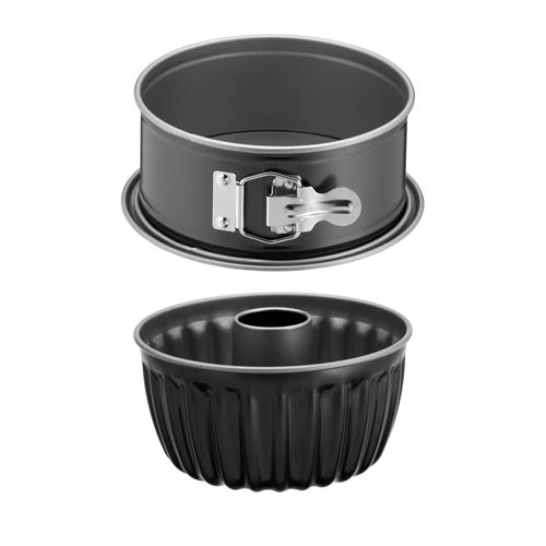 SET TEFAL 2 FORMAS J176S204 ( Preto - 2 formas: rosca 16 cm + redonda 18 cm - Forma redon... )
