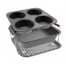SET MOULINEX PEÇAS P_AIRFRYER J702S304 ( Silver - Forma para queques - Forma quadrada - Bandeja perf... )