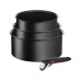CAÇAROLA TEFAL L7639343( 16 + 18 + 20 cm - Revestimento antiaderente em Titanium - Preto )