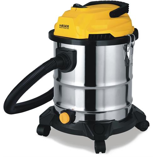 ASPIRADOR SEM SACO HAEGER WORKFORCE20( 1200 W - 20 L - Silver _ Amarelo )