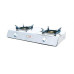 FOGÃO PORTÁTIL HAEGER SAFINEPLUS2N5H ( 2 Gás - Inox_Branco - 2 queimadores duplos de bronze com 7... )