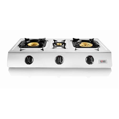 FOGÃO PORTÁTIL HAEGER TRIPLESAFINE( 3 G - 10 x 68 x 38,5 cm (AxLxP) - Aço inoxidável )