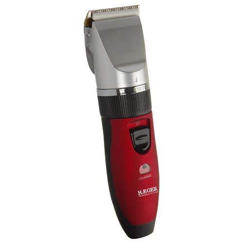 APARADOR DE CABELO HAEGER PROEDGER ( Recarregável - Silver _ Vermelho - Motor AC - Nível da lâm... )