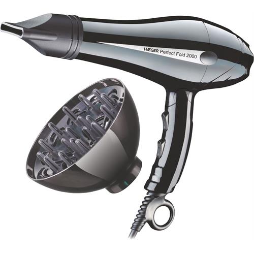 SECADOR DE CABELO HAEGER FOLD( 2000 W - 2 - 3 T )