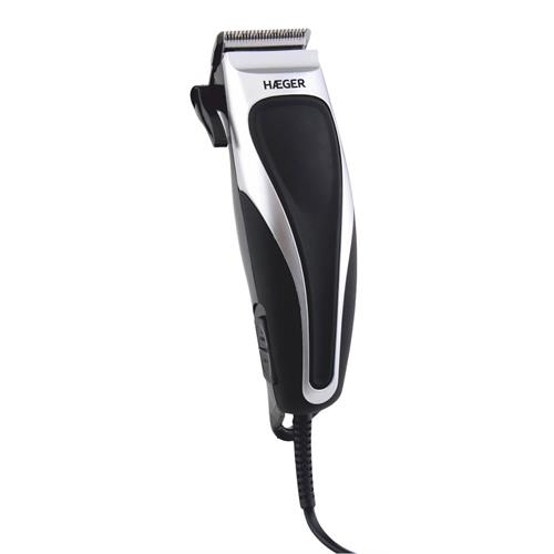 APARADOR DE CABELO HAEGER STYLER ( Corrente - Preto _ Silver - Lâminas em aço inoxidável - 4 ... )