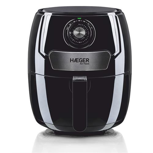 FRITADEIRA SEM ÓLEO HAEGER AIR FEAST( 1500 W - 3,7 Litros - Preto )