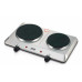PLACA ELÉTRICA PORTÁTIL HAEGER DOUBLE TOP DISC ( 2250 W - Inox - 2 zonas: 18 e 15 cm - 5 níveis de temperatu... )