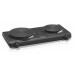 PLACA ELÉTRICA PORTÁTIL HAEGER DOUBLE DISC ( 2250 W - Preto - 2 zonas: 16,5 e 13 cm - 5 níveis de temper... )