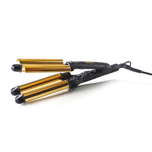 ALISADOR DE CABELO HAEGER HR45B ( 45 W - Preto - Aquecimento rápido 100ºC a 220ºC - Desligar ... )