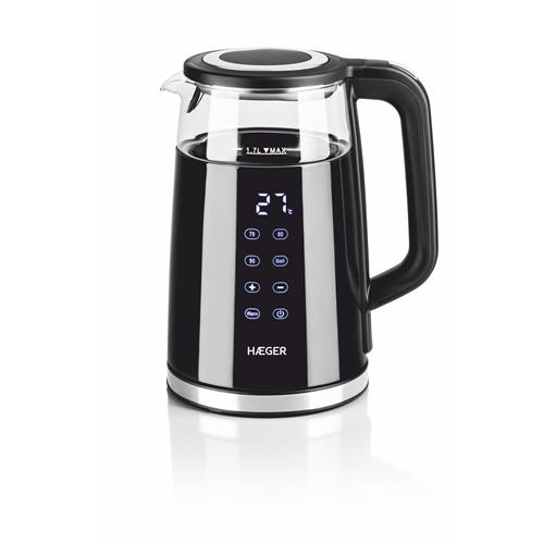 JARRO ELÉTRICO HAEGER DIGIGLASS( 2200 W - 1,7 Litros - Vidro )( 2200 W - 1,7 Litros - Vidro )