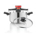PANELA DE PRESSÃO HAEGER EASYCOOKER2IN1( 8 Litros - 24 cm - Inox )