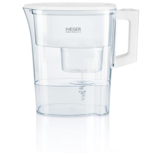JARRO PURIFICADOR HAEGER BRIGHTWATERS ( Branco - Indicador manual de substituição do filtro - Compa... )