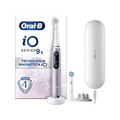 ESCOVA DE DENTES ELÉTRICA ORAL-B iO9s ROSA ( Recarregável - Rosa - Visor Interativo - Tecnologia iO mag... )