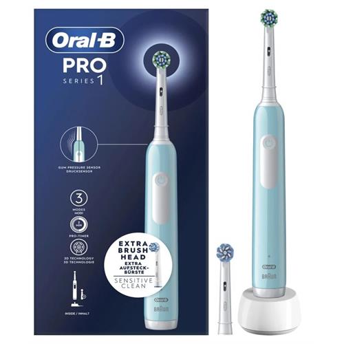 ESCOVA DE DENTES ELÉTRICA BRAUN PRO1 AZUL ( Recarregável - Azul - Tecnologia 3D - Controlo de pressão ... )