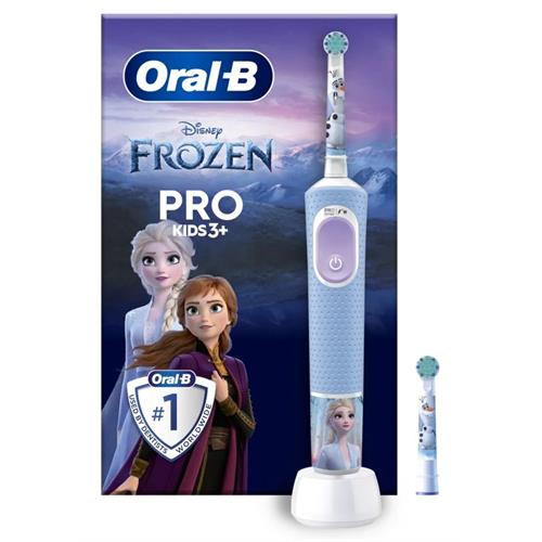 ESCOVA DE DENTES ELÉTRICA BRAUN PRO KIDS FROZEN TRAVEL ( Recarregável - Azul - Temporizador - Proteção das gengivas... )