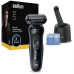 MÁQUINA DE BARBEAR BRAUN S5_52B7000CCBLU( Recarregável - 50 minutos - Preto _ Azul )