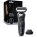 MÁQUINA DE BARBEAR BRAUN S7_72G1200SGREY( Recarregável - 60 minutos - Preto _ Cinzento )