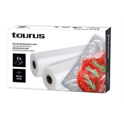 ROLOS P_M.VACUO TAURUS 999258( 2 - Rolos para máquina de vácuo - Medidas: 22 x 6 cm )