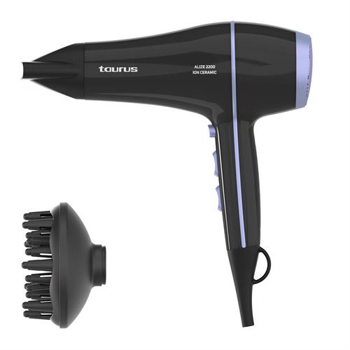 SECADOR DE CABELO TAURUS ALIZE2200IONCERAMIC ( 2200 W - Preto - Motor DC - Tecnoloigia Ionic ceramic - 6 c... )