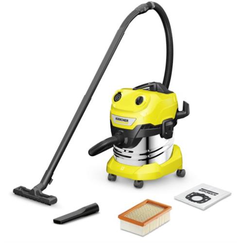 ASPIRADOR SEM SACO KARCHER WD4SV-20_5_22( 1000 W - 20 L - Amarelo )