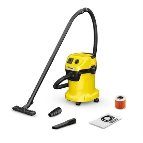 ASPIRADOR SEM SACO KARCHER WD3PV17_4_20( 1000 W - 17 L - Amarelo )