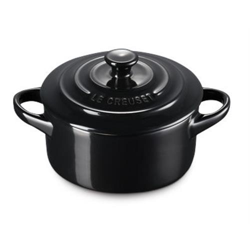 PANELA MINI LE CREUSET NEGROONYX( 10 cm - Cerâmica de grés vitrificada - 0,25 Litros )