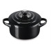 PANELA MINI LE CREUSET NEGROONYX( 10 cm - Cerâmica de grés vitrificada - 0,25 Litros )