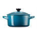 PANELA MINI LE CREUSET DEEPTEAL( 10 cm - Cerâmica de grés vitrificada - 0,25 Litros )( 10 cm - Cerâmica de grés vitrificada - 0,25 Litros )