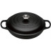 CAÇAROLA LE CREUSET FERRO FUNDIDO BAIXA 30CM NEGROMATE( 30 cm - Ferro fundido esmaltado - 3,5 Litros )