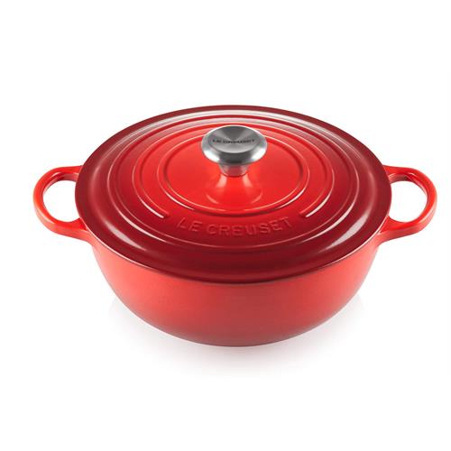 CAÇAROLA LE CREUSET FERRO FUNDIDO MARMITA 26CM CEREZA( 26 cm - Ferro fundido esmaltado - 4,1 Litros )