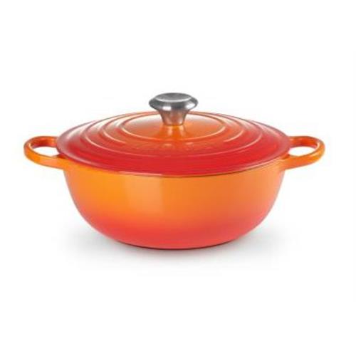 CAÇAROLA LE CREUSET FERRO FUNDIDO MARMITA 26CM VOLCANICA( 26 cm - Ferro fundido esmaltado - 4,1 Litros )