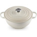 CAÇAROLA LE CREUSET FERRO FUNDIDO MARMITA 26CM MERENGUE( 26 cm - Ferro fundido esmaltado - 4,1 Litros )