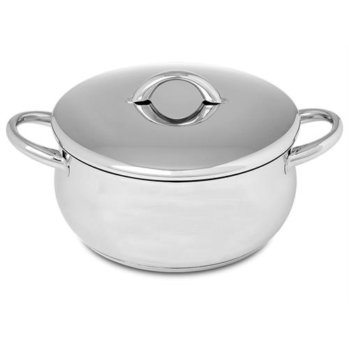 CAÇAROLA SILAMPOS 122301022( 22 cm - 3,5 Litros - Aço inoxidável (acabamento polido) )