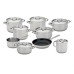TREM DE COZINHA SILAMPOS LOWCOSTA ( Aço inoxidável (acabamento polido) - Composto por: - Caçaro... )