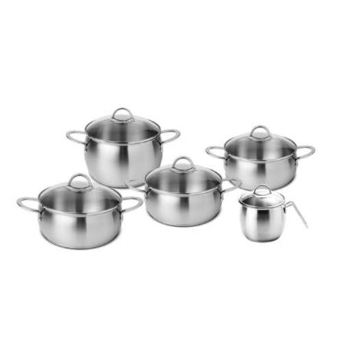 TREM DE COZINHA SILAMPOS OCEANUS ( Aço inoxidável (acabamento polido) _ Vidro - Composto por: ... )
