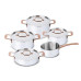TREM DE COZINHA SILAMPOS SUPREMEESSENCE ( Aço inoxidável - Composto por: - Caçarola baixa com tampa: ... )