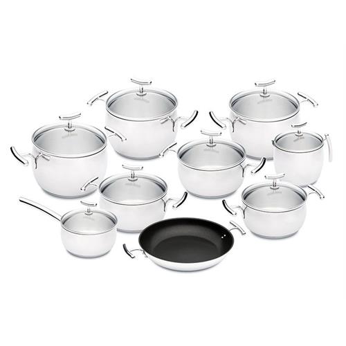 TREM DE COZINHA SILAMPOS YUMIGLASS ( Inox - Composto por: Caçarola com asas de 16 cm - Caçarola ... )