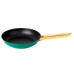 FRIGIDEIRA SILAMPOS HERITAGE - 63C12NGO5624V ( 24 cm - Verde - Tecnologia Impact Disc Plus - Cabo em doura... )