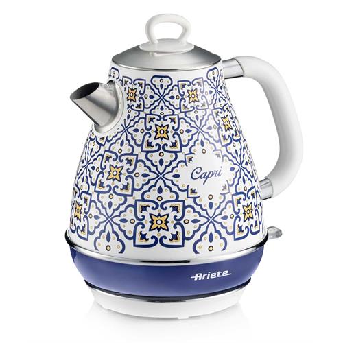 FERVEDOR ARIETE 2869CAPRI( 2000 W - 1,7 Litros - Branco _ Azul )